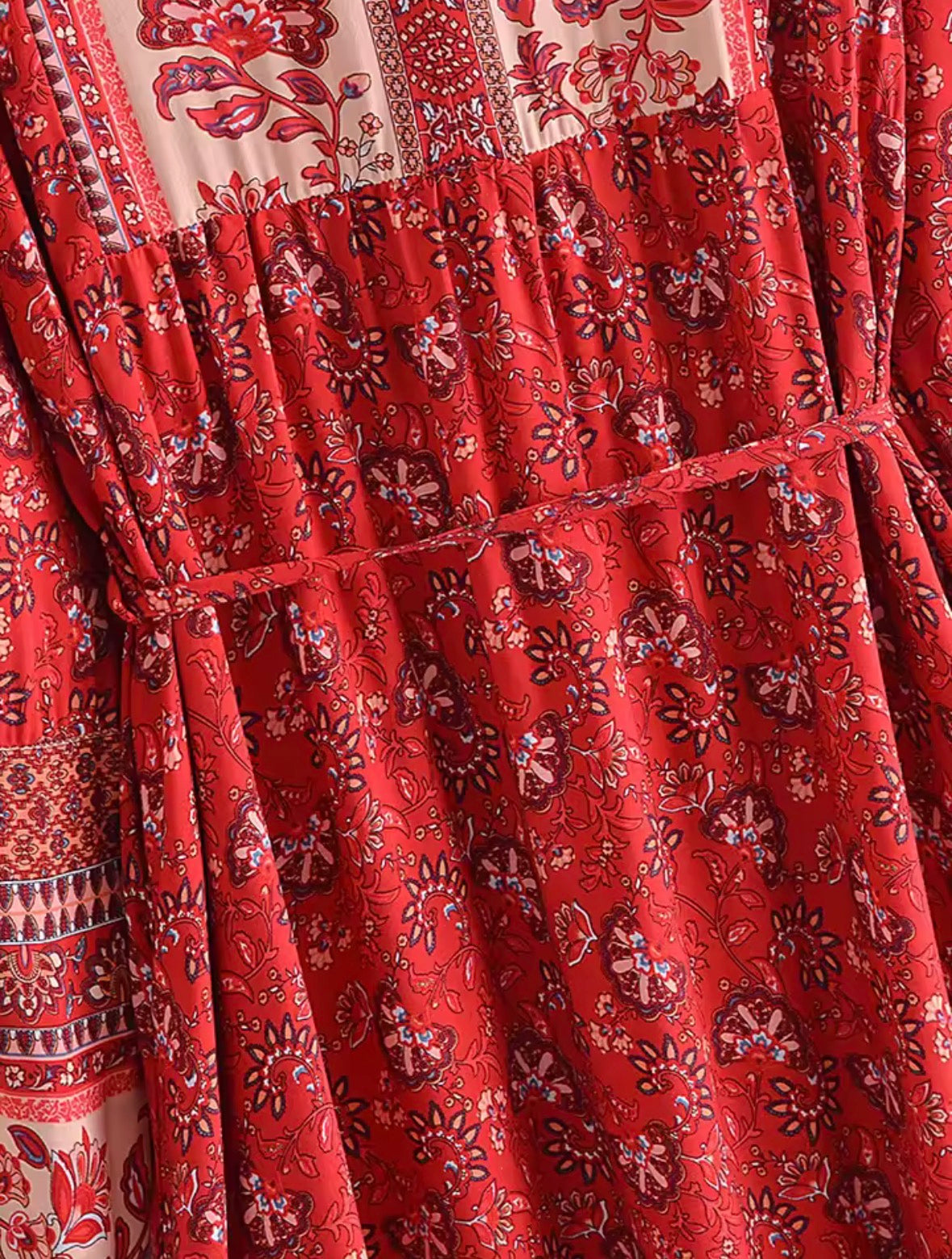 Crimson Meadow Dress