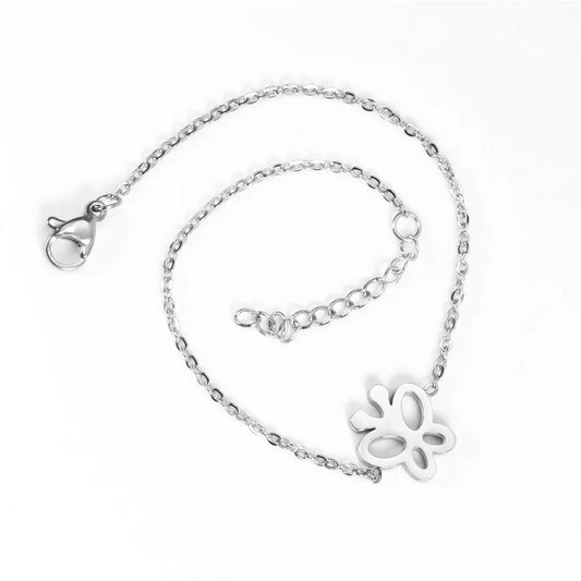Silver Flutter Bracelet ~ Waterproof