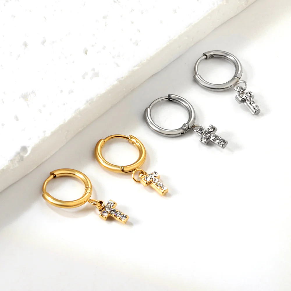 Sacred Sparkle Mini Hoops ~ Waterproof