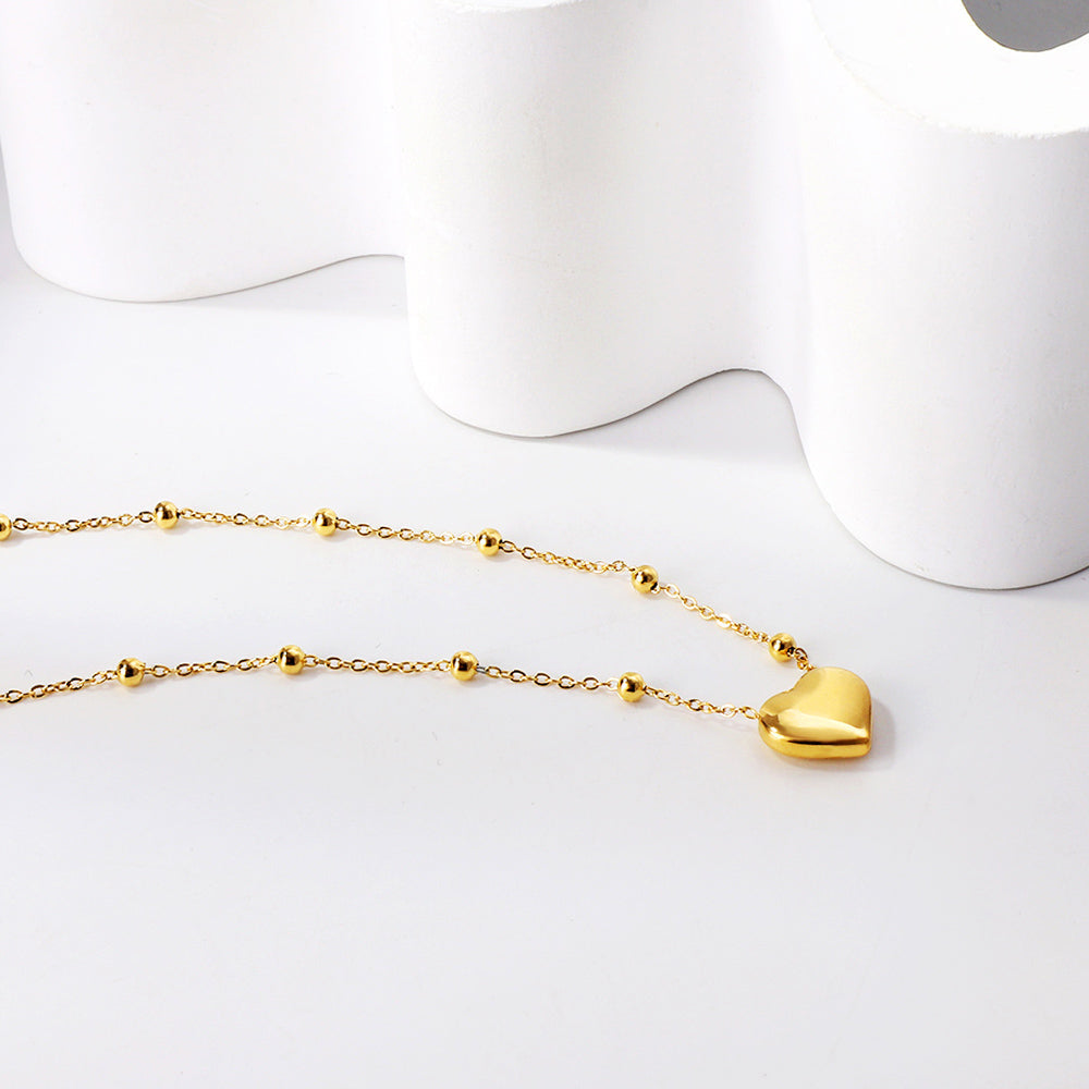 Delia Heart Necklace ~ Waterproof
