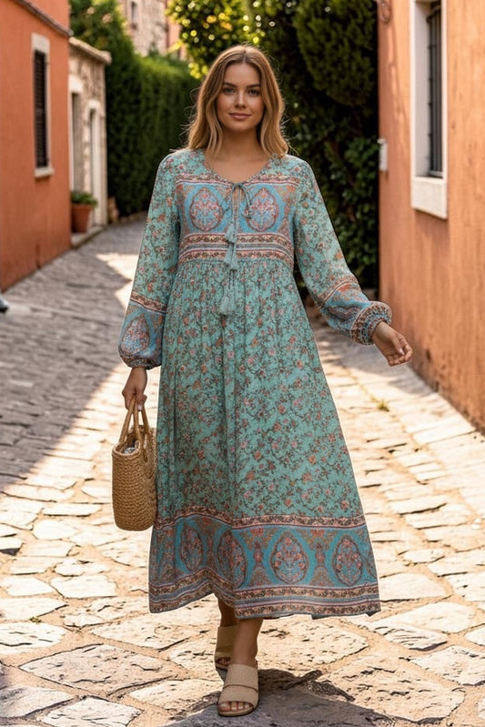 Seafoam Blossom Dress