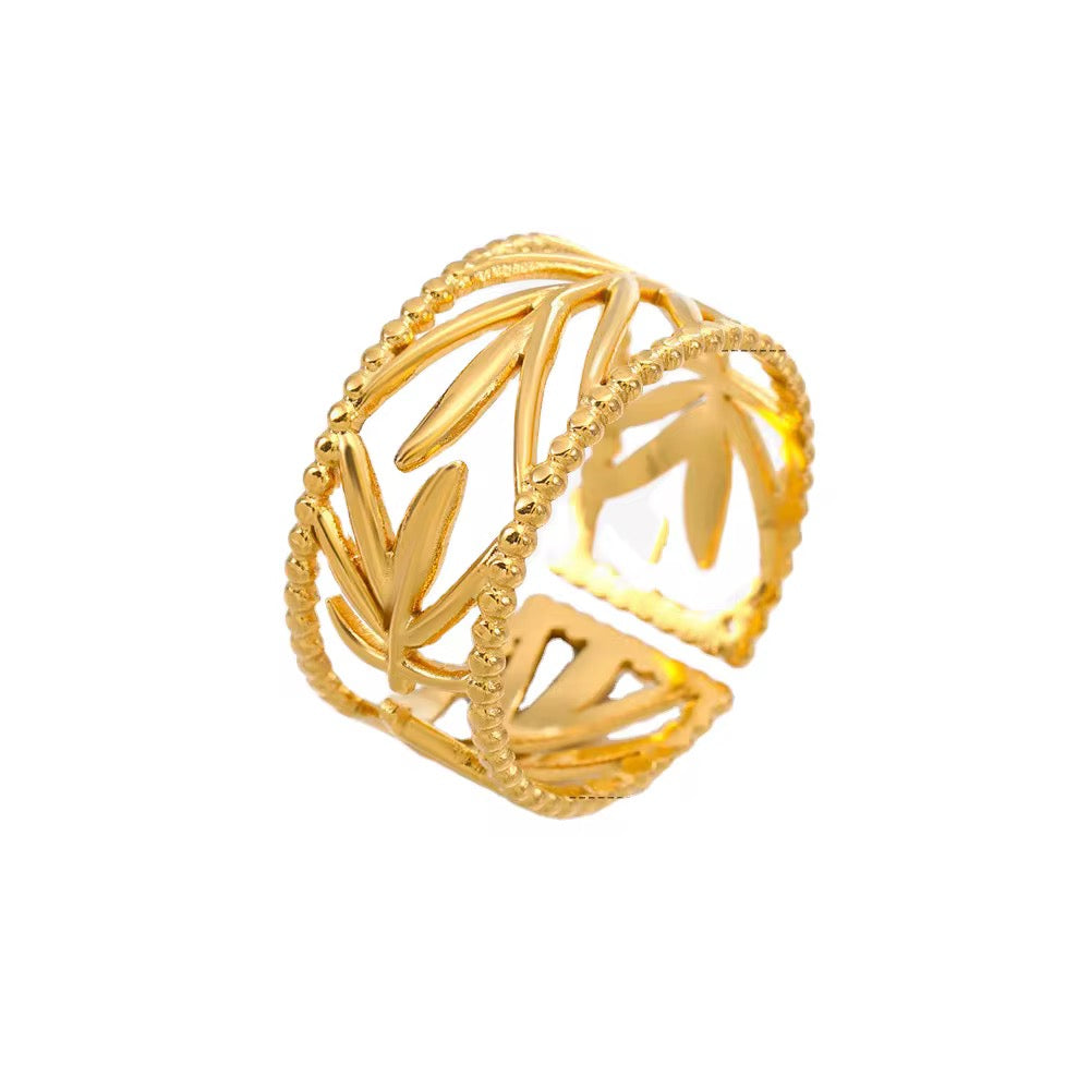 Kaya Leaf Ring ~ Waterproof