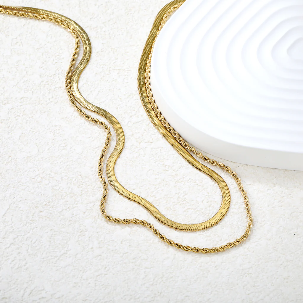 Bladerope Layered Necklace ~ Waterproof