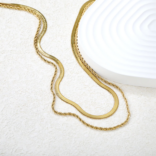 Bladerope Layered Necklace ~ Waterproof