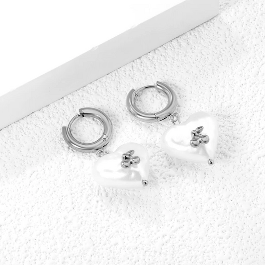 Cherry Pearl Hoops ~ Waterproof