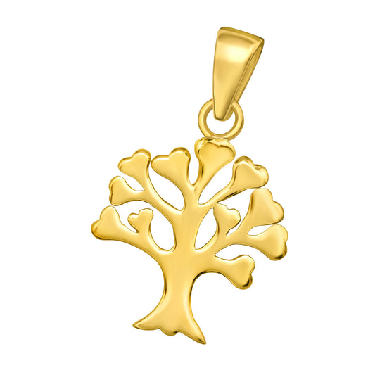 Tree of Life Gold Plated 925 Silver Pendant