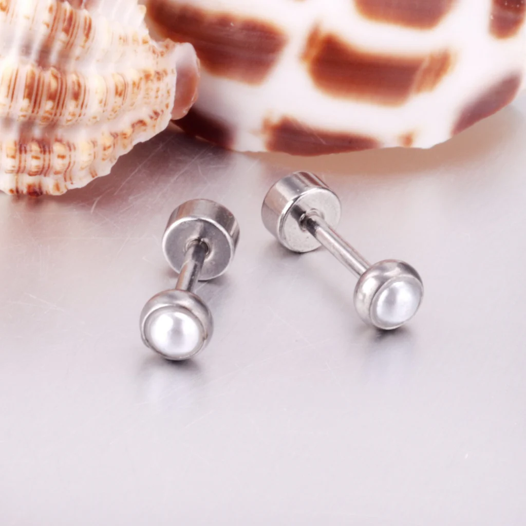 Pearl Glow Studs ~ Waterproof