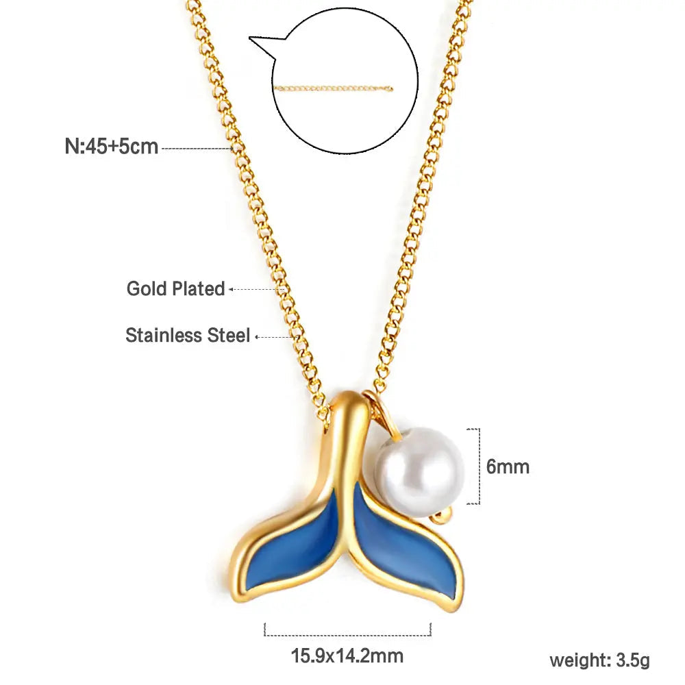 Whale Song Necklace ~ Waterproof