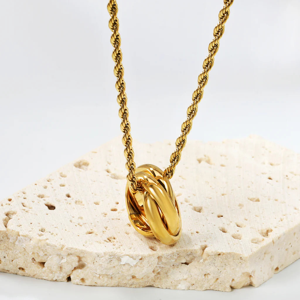 Sage Circle Necklace ~ Waterproof