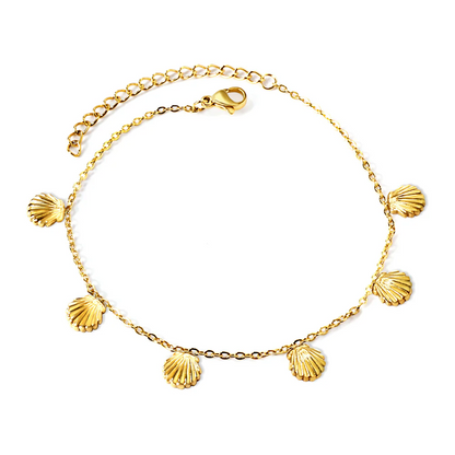 Calico Shell Anklet ~ Waterproof