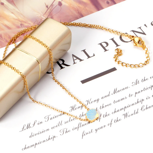 Blue Tide Necklace ~ Waterproof
