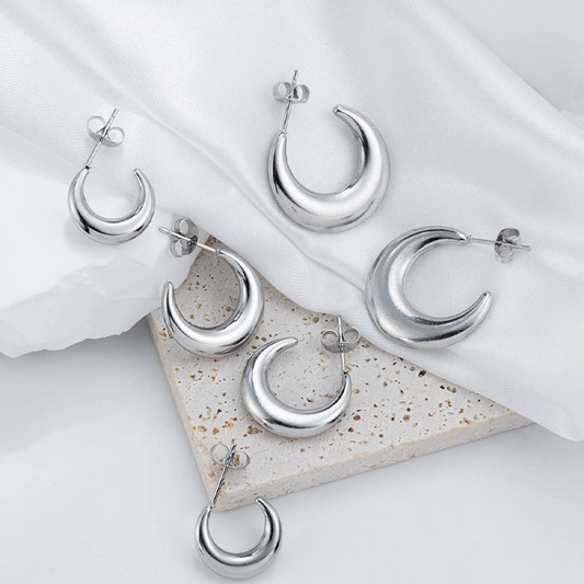 Nova Crescent Hoops ~ Waterproof