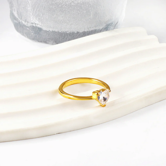 Grace Solitaire Ring ~ Waterproof
