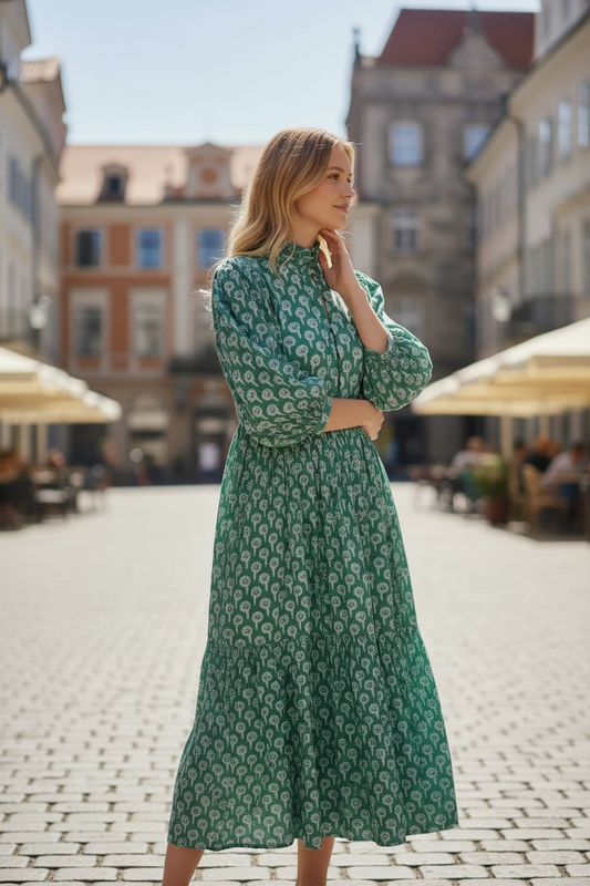 Aqua Lotus Dress