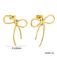 Jolie Bow Studs ~ Waterproof