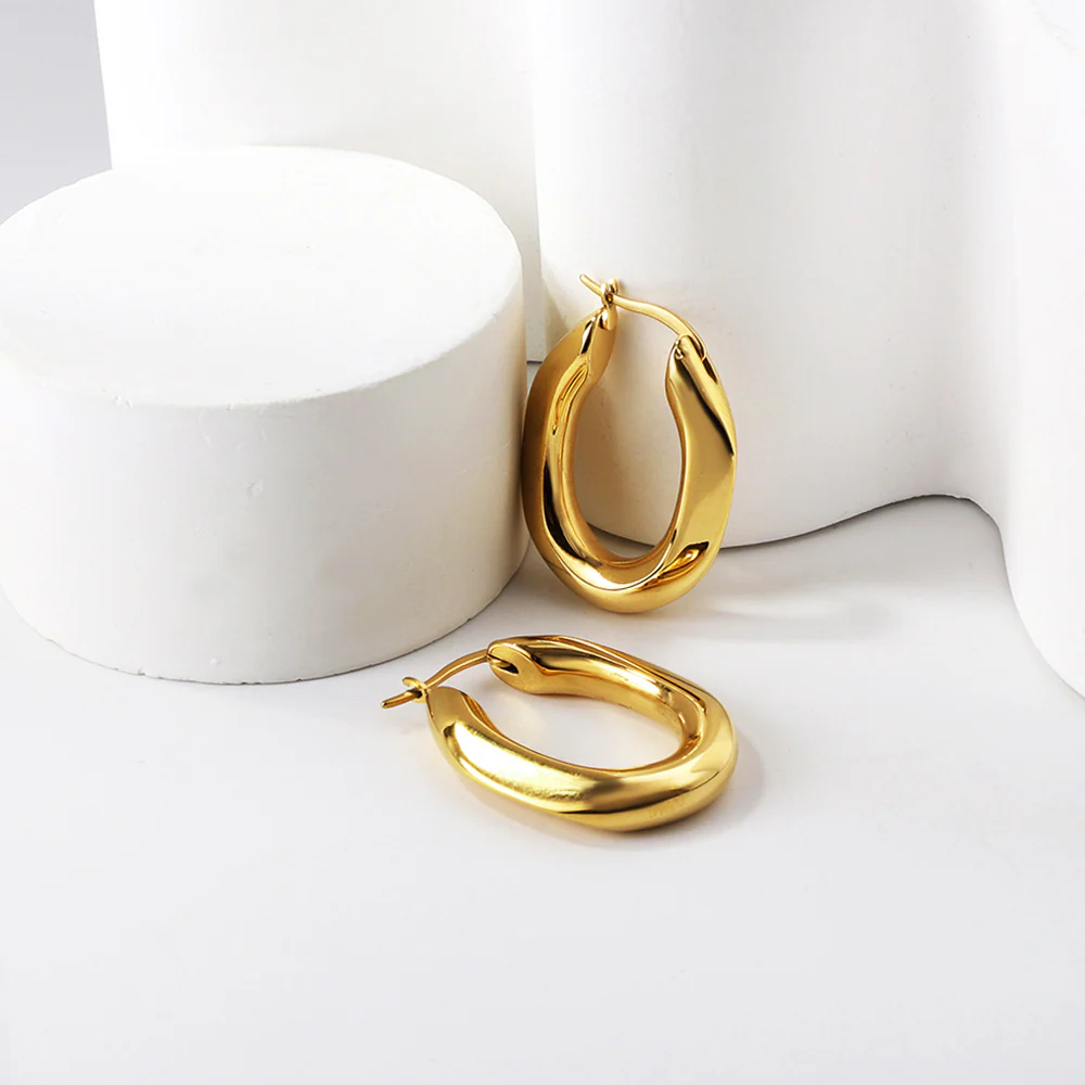 Celeste Hoops ~ Water and Tarnish Resistant