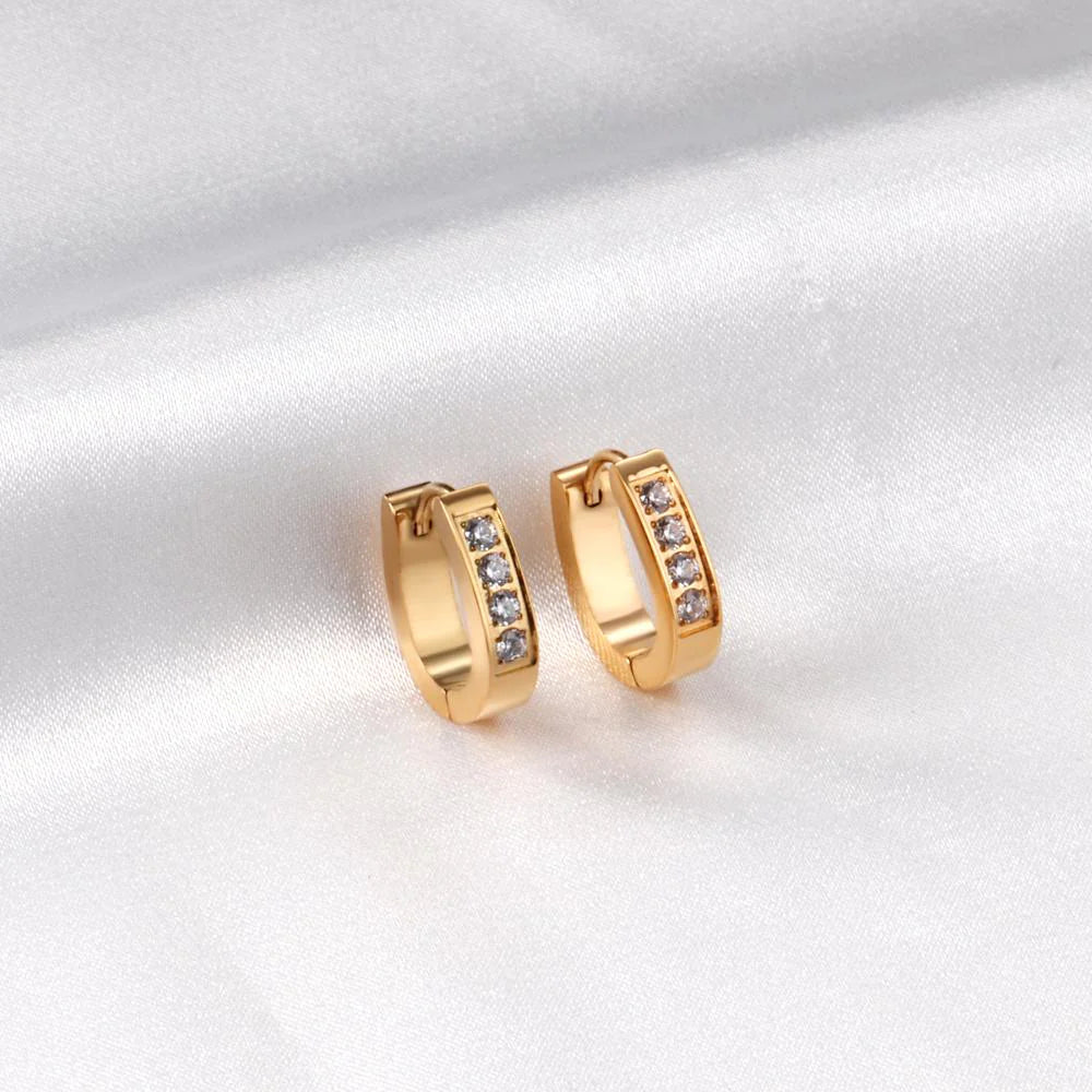 Evara Diamanté Earrings ~ Waterproof
