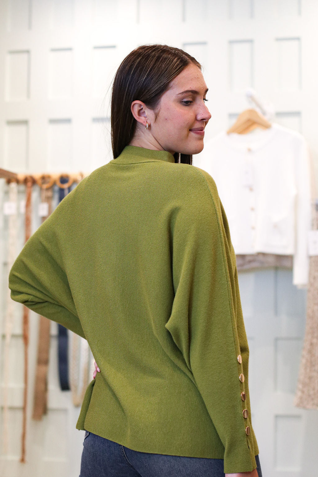 Monaco Button Knit
