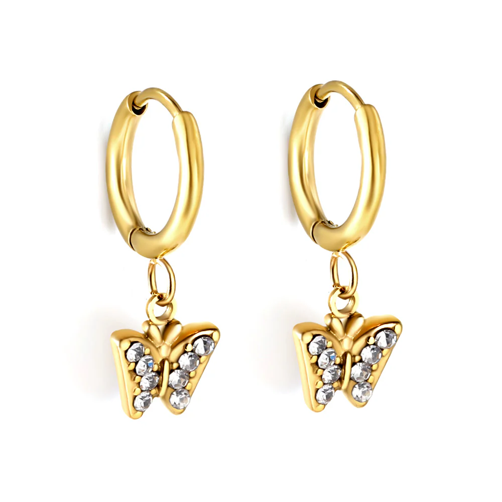 Sweet Flutter Mini Hoops ~ Waterproof