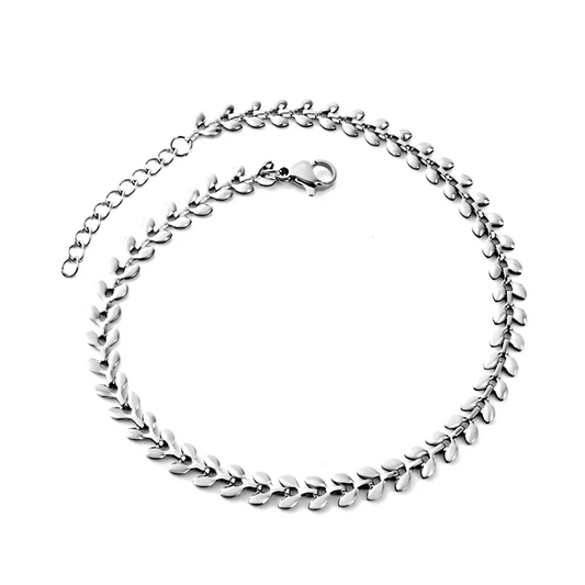 Seabreeze Steel Anklet ~ Waterproof