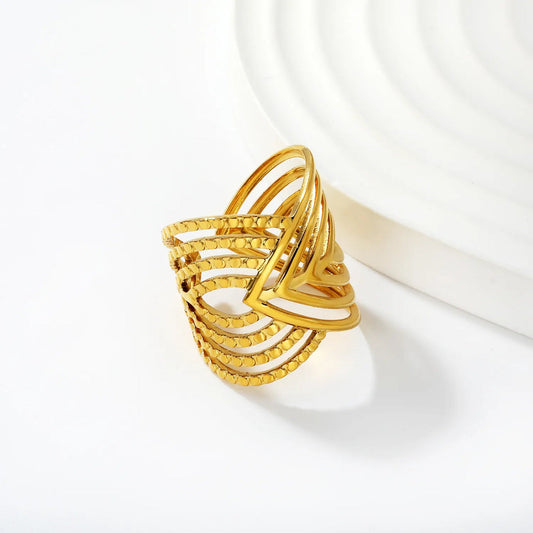 Tidal Structure Ring ~ Waterproof