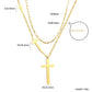 Crossed Tides Layered Necklace ~ Waterproof