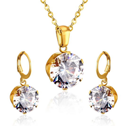 Tidefire Necklace & Earrings Set ~ Waterproof