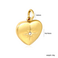 Sparkly Heart Charm ~ Waterproof