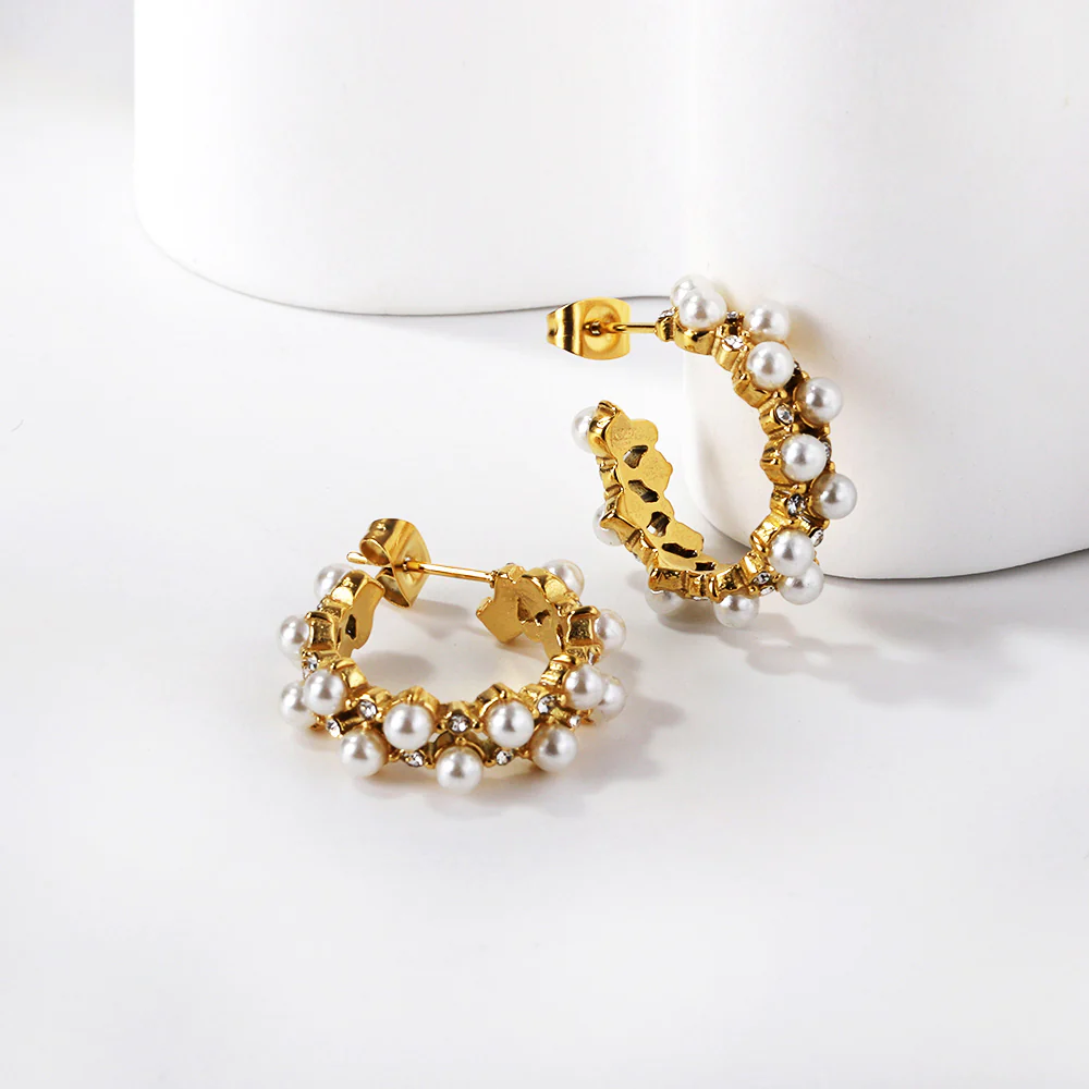 Cosmic Pearl Earrings ~ Waterproof