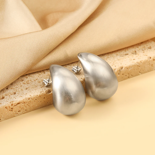 Silver Tide Hoops ~ Waterproof