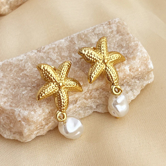 Nautilus Earrings ~ Waterproof
