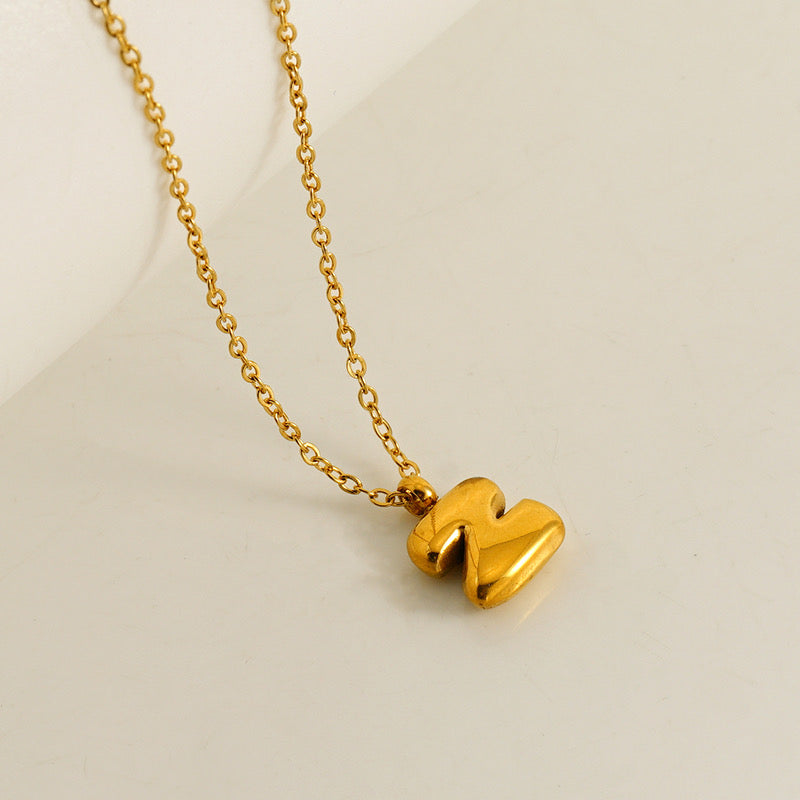 Balloon Letter Necklace ~ Waterproof