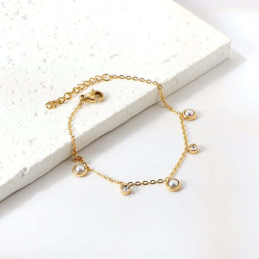 Noelle Pearl Bracelet ~ Waterproof
