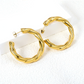 Twist & Shine Earrings ~ Waterproof