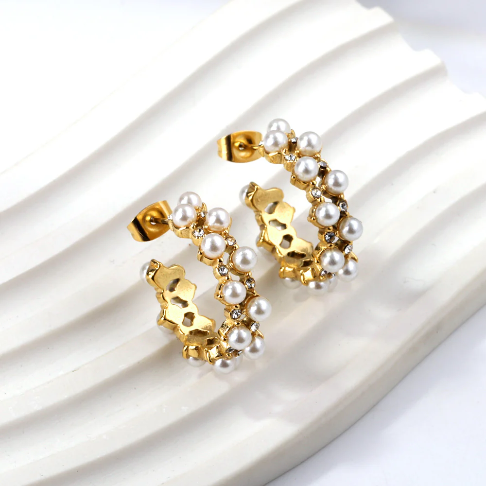 Cosmic Pearl Earrings ~ Waterproof