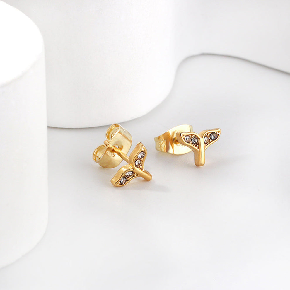 Ocean Tail Studs ~ Waterproof