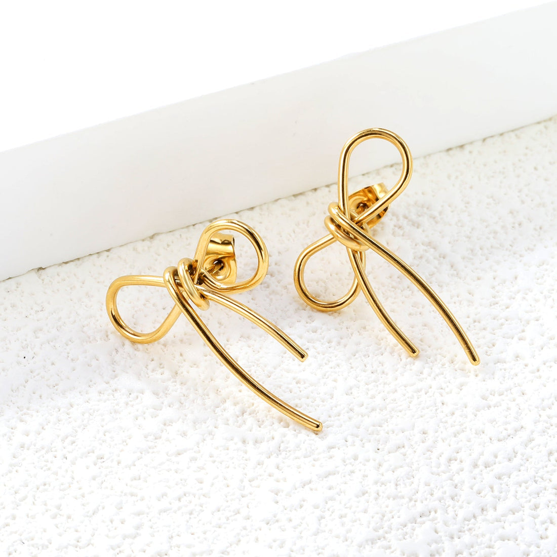 Jolie Bow Studs ~ Waterproof