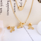 Cross Current Necklace & Earrings Set ~ Waterproof