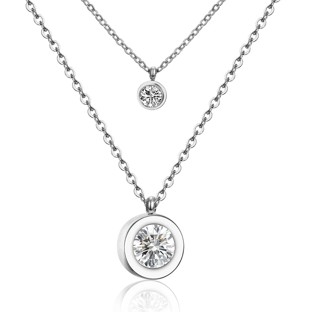 Double Sparkle Necklace ~ Waterproof