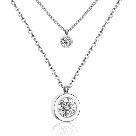 Double Sparkle Necklace ~ Waterproof