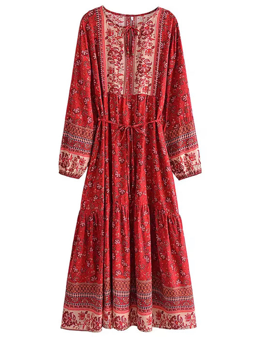 Crimson Meadow Dress