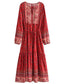 Crimson Meadow Dress