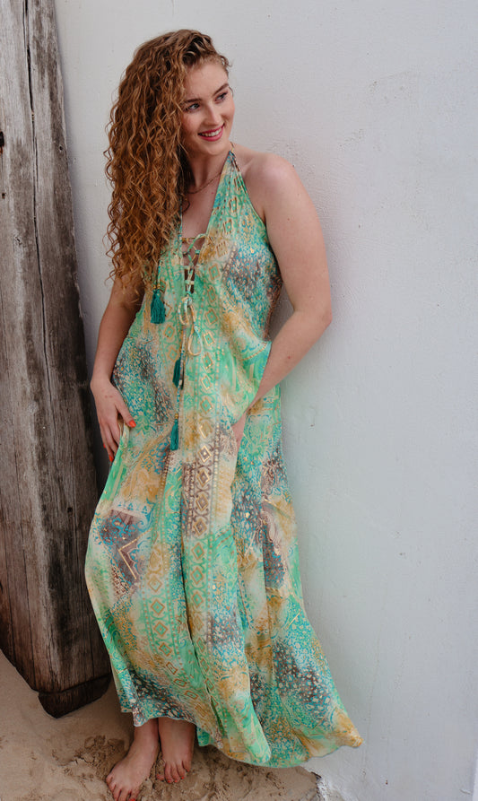 Weeping Willow Dress ~ Coral Pine