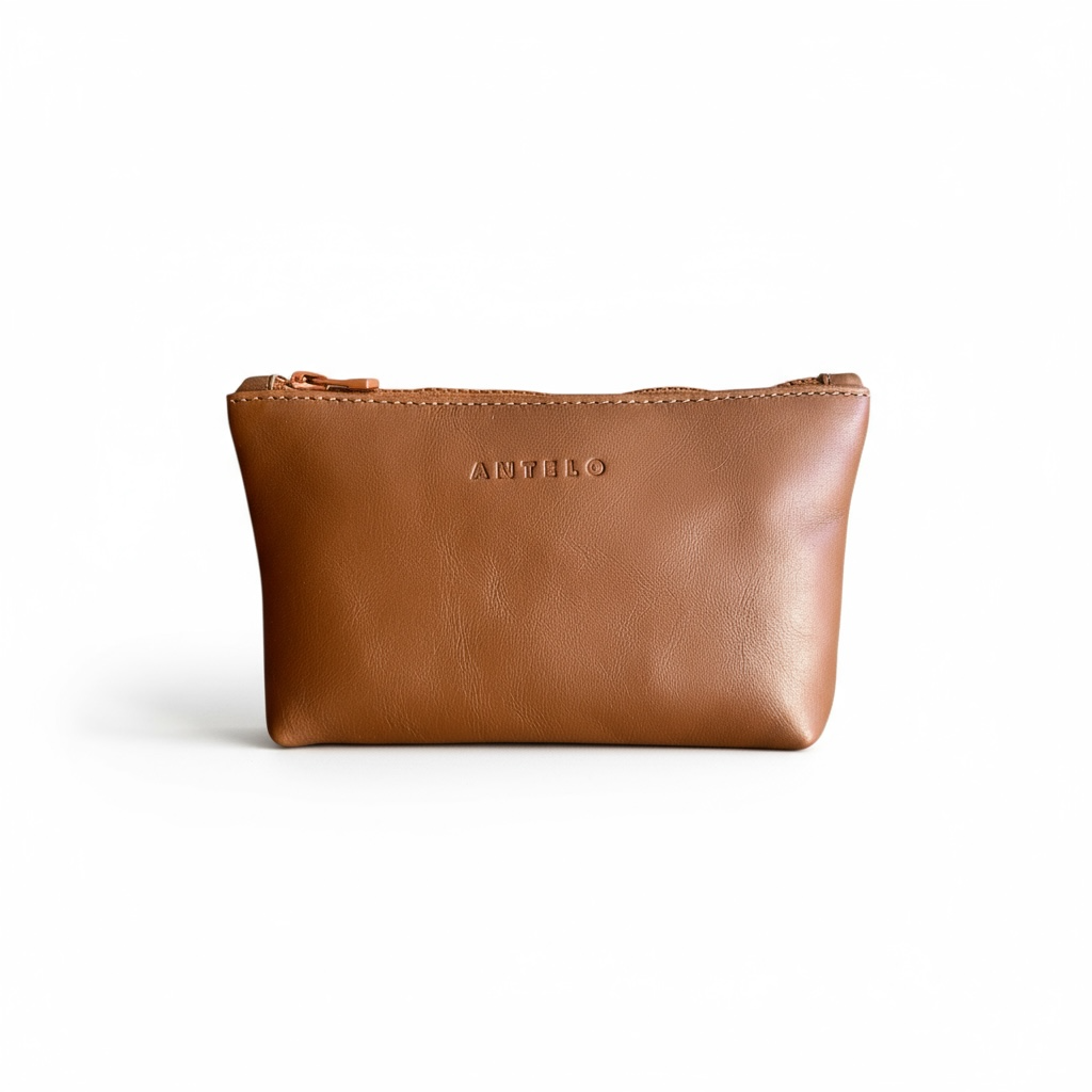 Antelo Norris Leather Zip Pouch