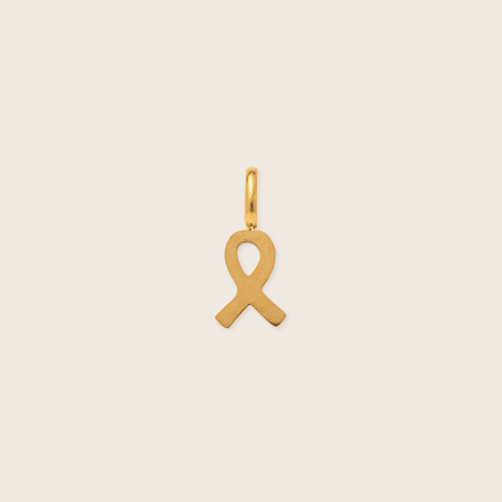 Hope Ribbon Charm ~ Waterproof