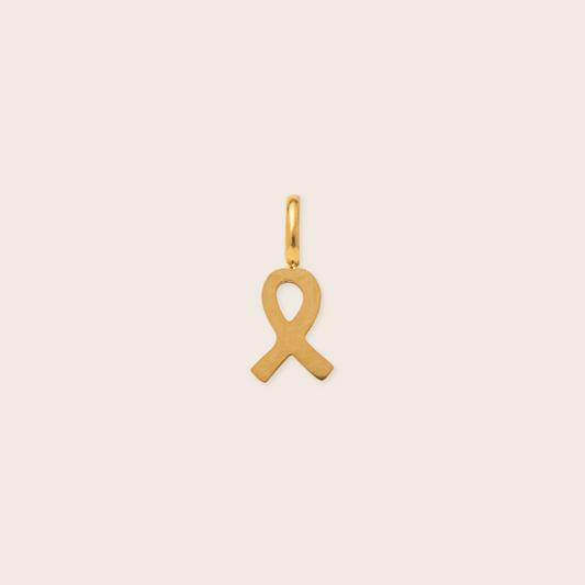 Hope Ribbon Charm ~ Waterproof
