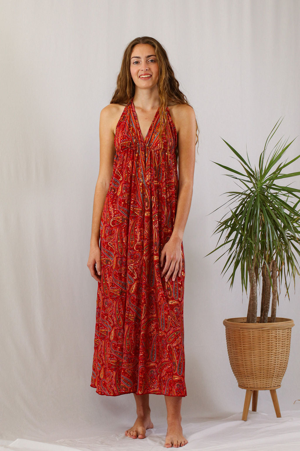 Coral Rose Dress