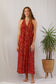 Coral Rose Dress