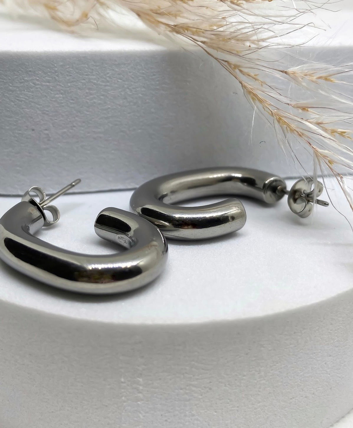 Aspen Stainless Steel Hoop Earrings