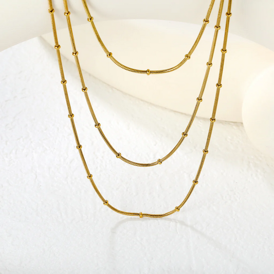 Brooke Layered Necklace ~ Waterproof